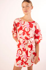 MISA Los Angeles - Aleka Dress - Abstract Orchid Satin