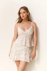 LoveShackFancy - Serevina Skirt - Chantilly