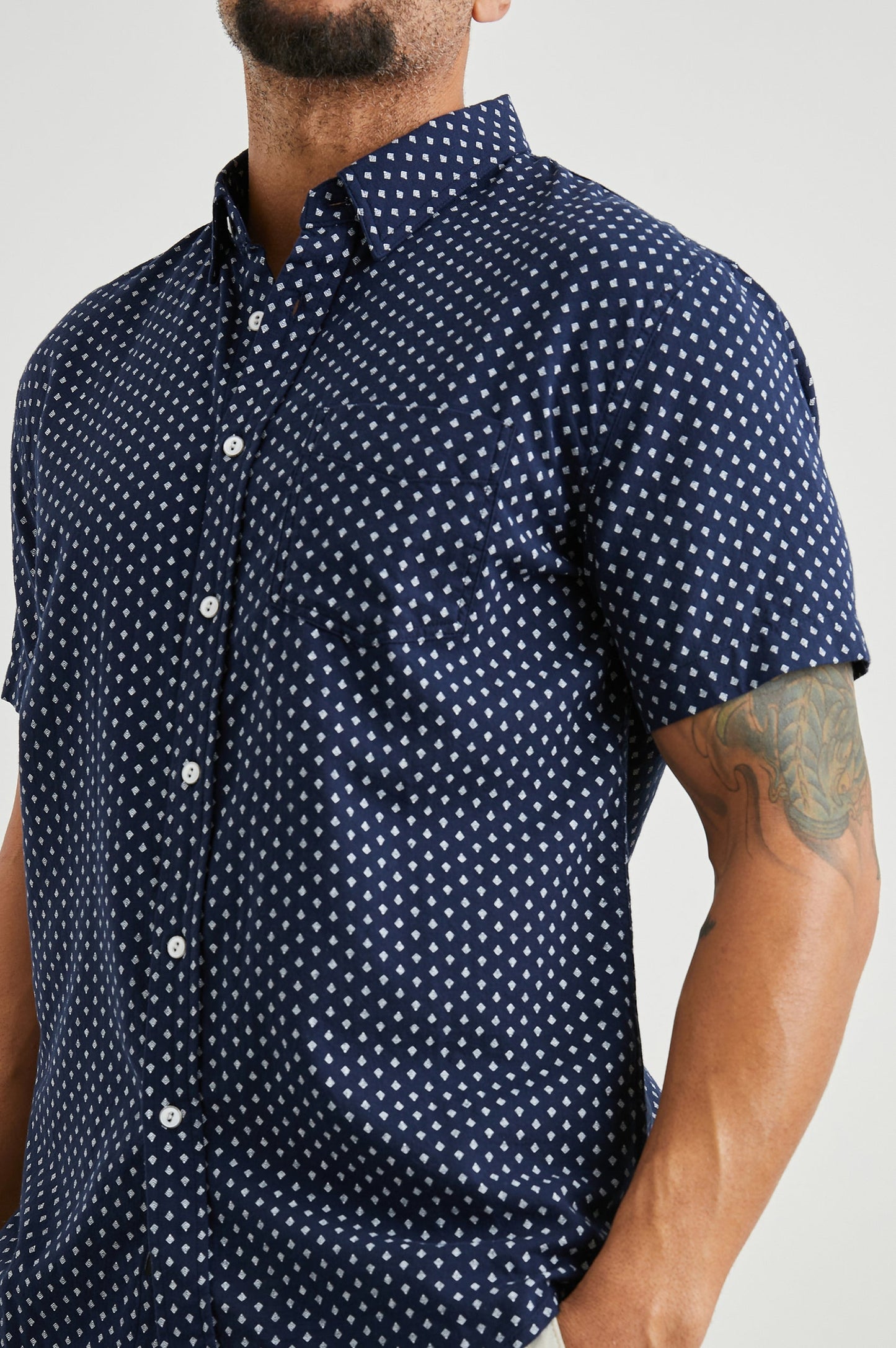 Fairfax Shirt, Polygon Micro Navy