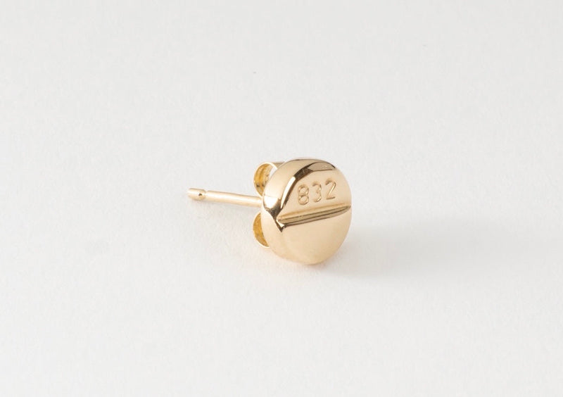 Gold Benzo Stud Earrings
