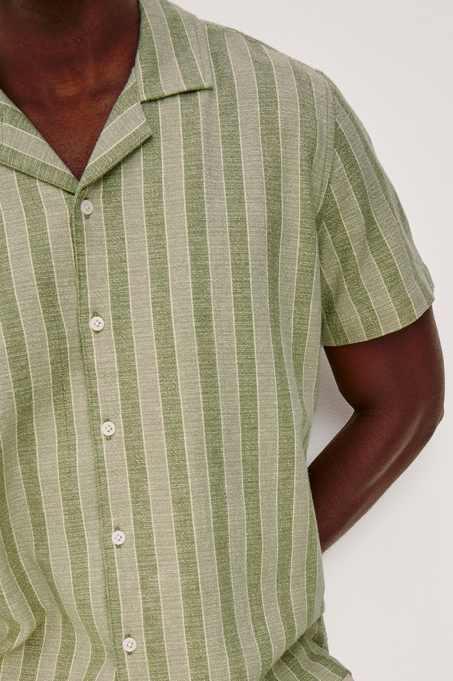 Rails Men's - Fielder Shirt - Sage Brush Stripe