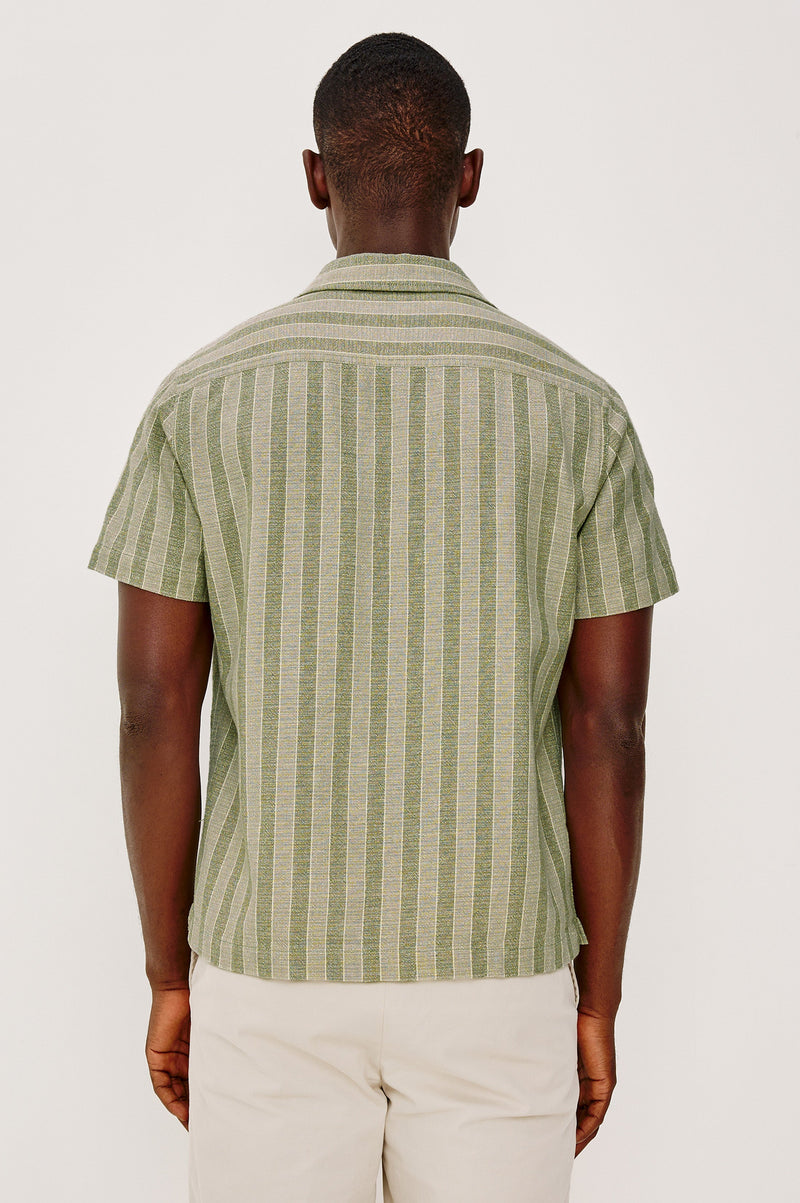 Rails Men's - Fielder Shirt - Sage Brush Stripe