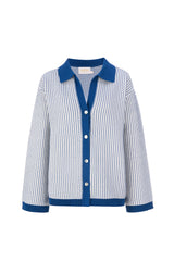 The Ebony Cotton Knit Cardigan - Mist