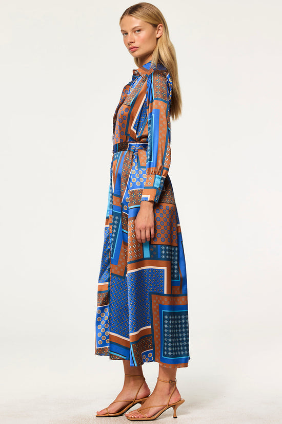 MISA Los Angeles - Herminia Dress - Tile Patchwork