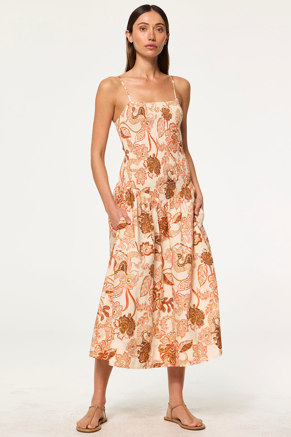 MISA Los Angeles - Roxie Dress - Summer Batik Poplin