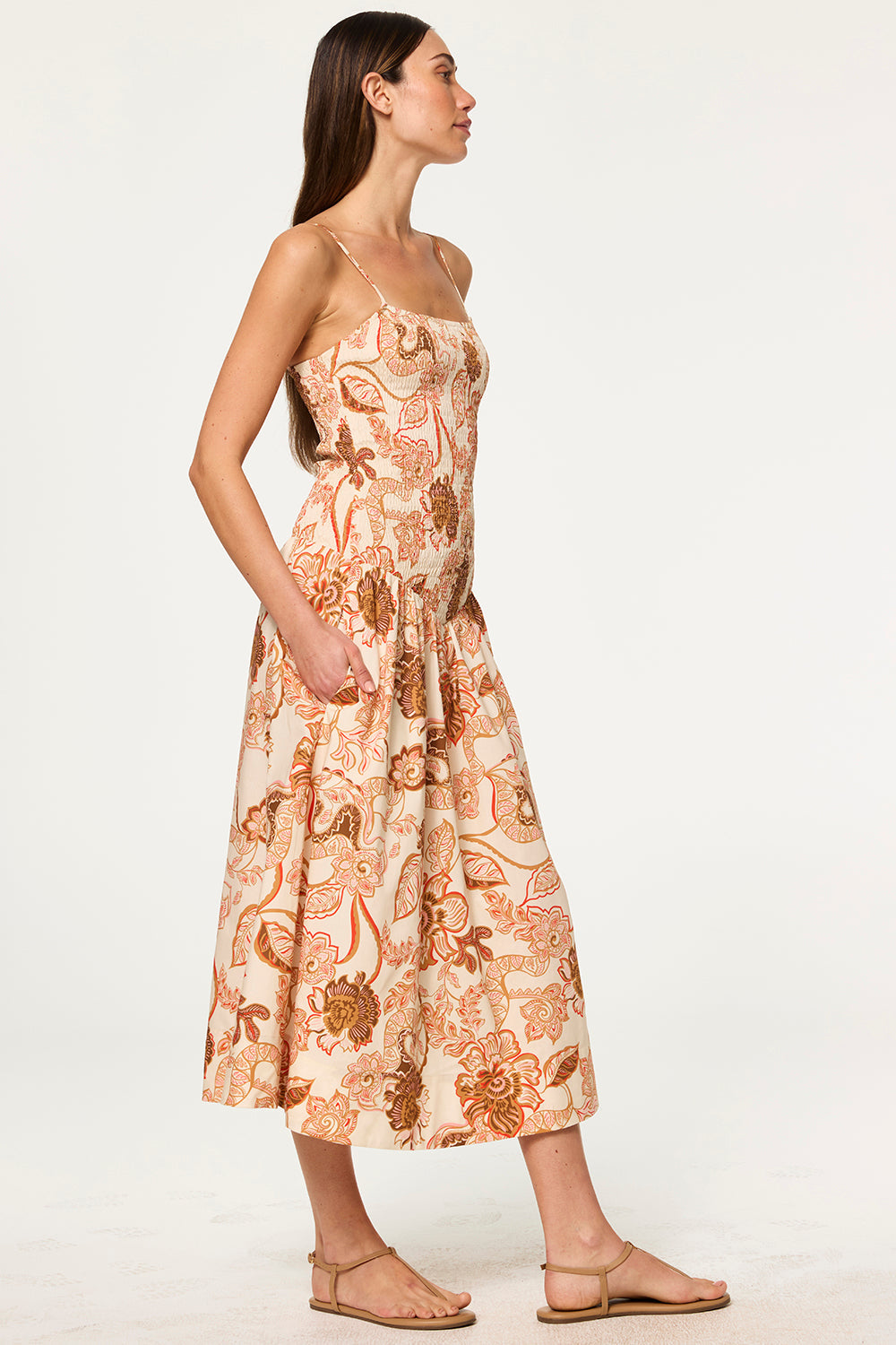 MISA Los Angeles - Roxie Dress - Summer Batik Poplin