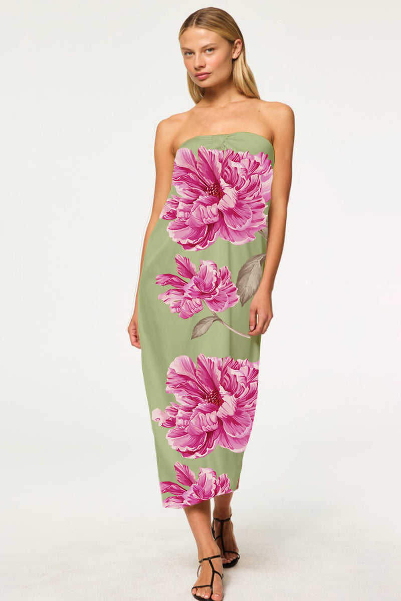 MISA Los Angeles - Clea Dress - Pistachio Peony