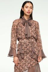 MISA Los Angeles - Maris Top - Brown Paisley Mix