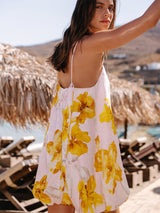 Kivari - Francine Bubble Mini Dress - Pink Yellow