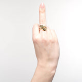 Gold "Fuck Off" Ring