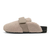 Fuzzy Loafer Mule Faux Shearling