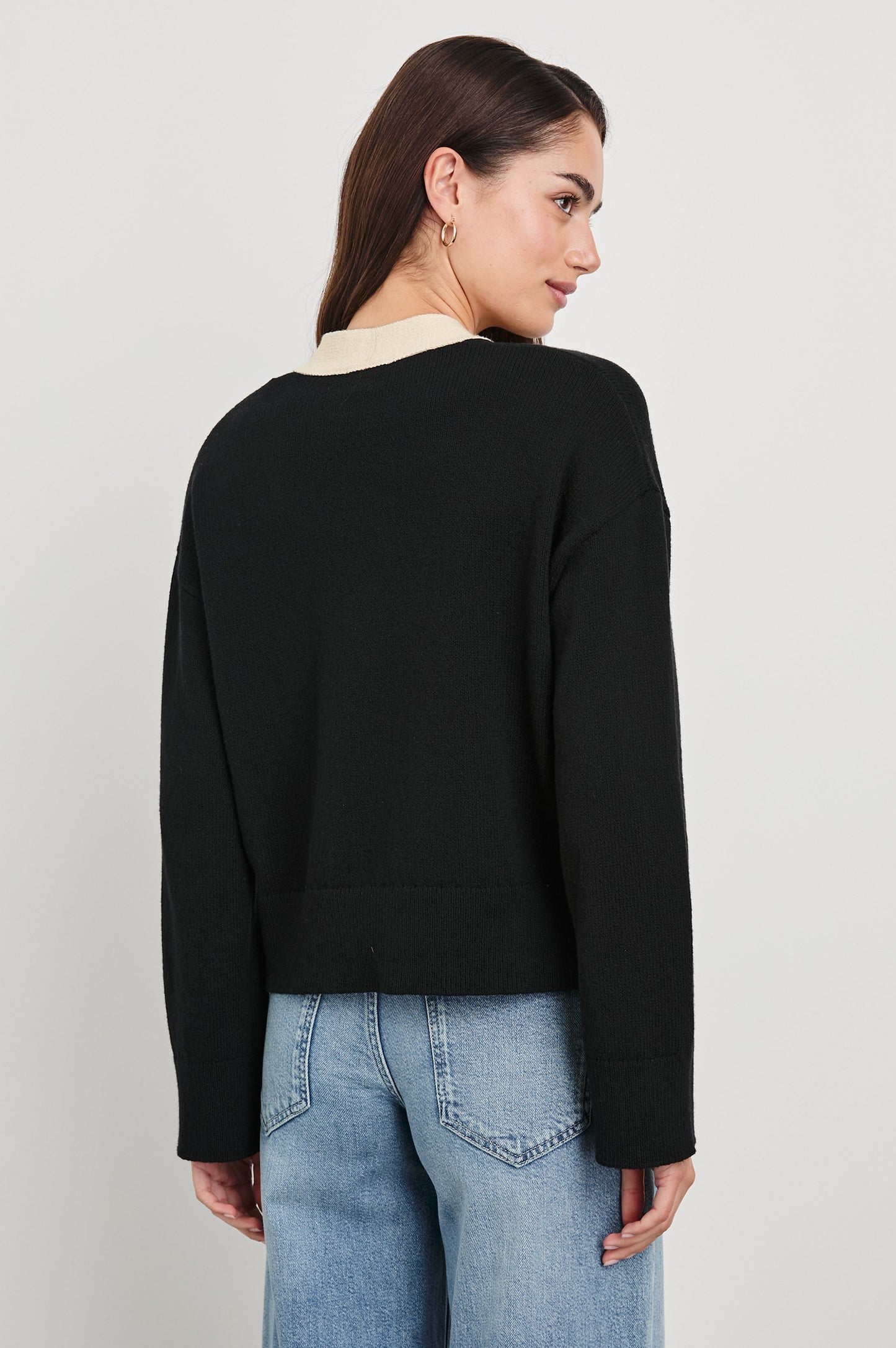 Rails - Geneva Cardigan - Black Ivory