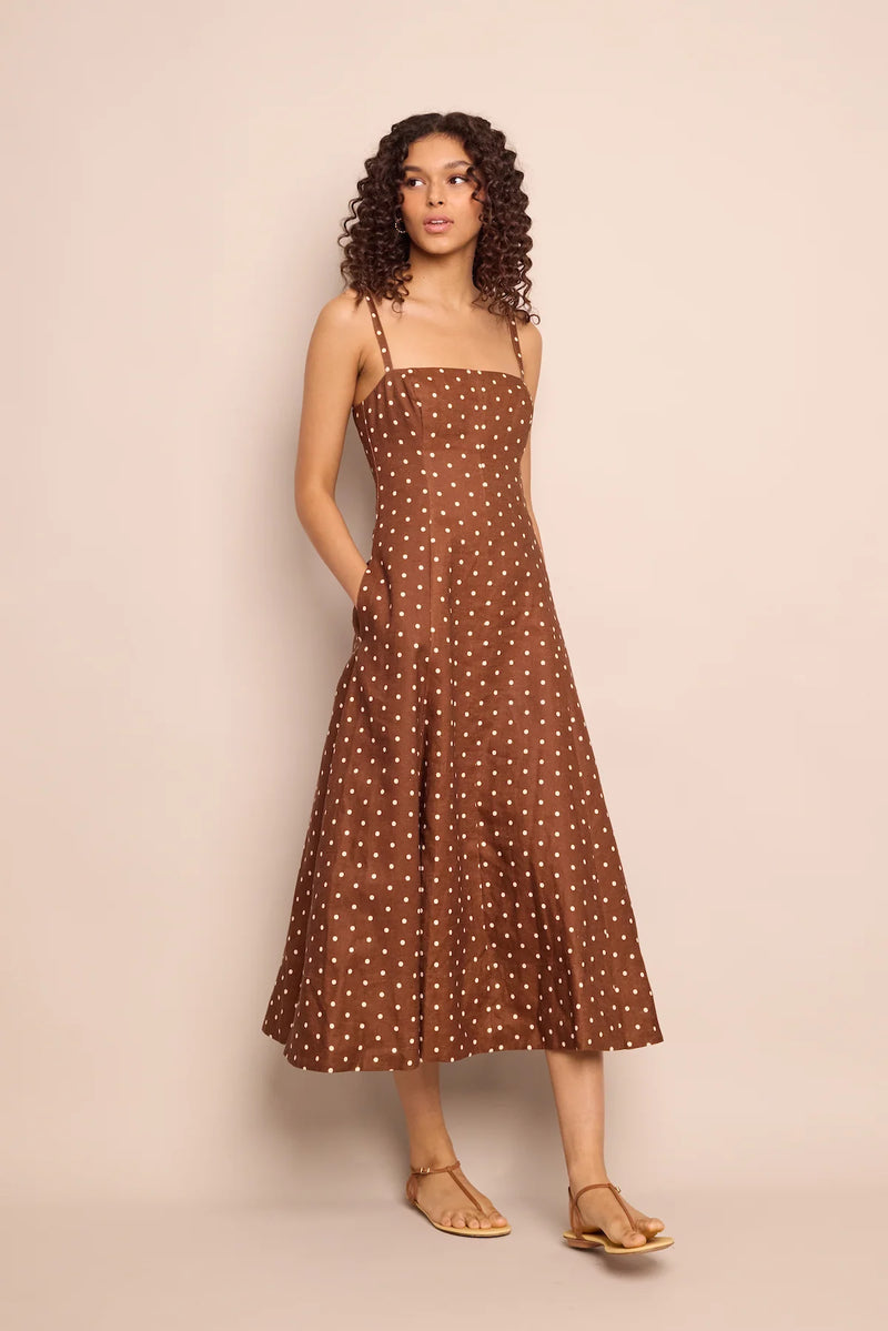 Cara Cara - Gimlet Dress - Dots Khaki