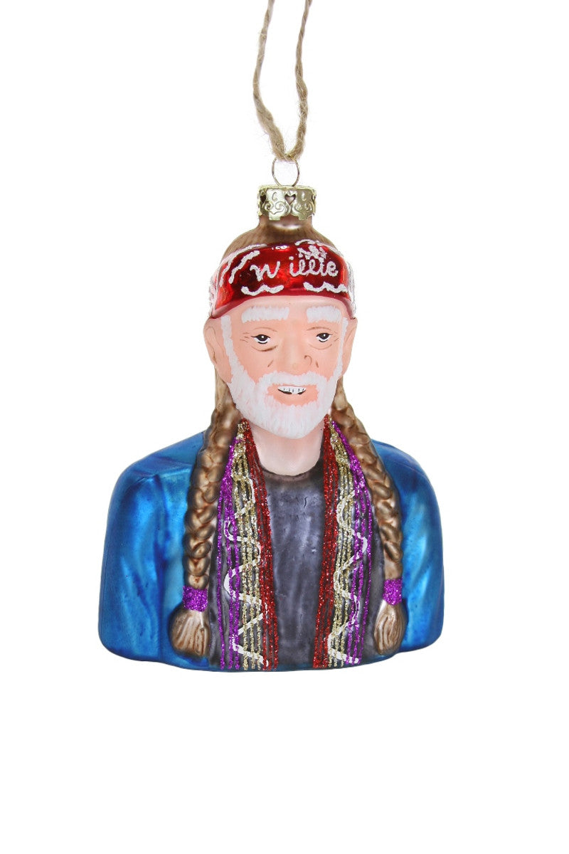 Load image into Gallery viewer, Willie Nelson Ornament
