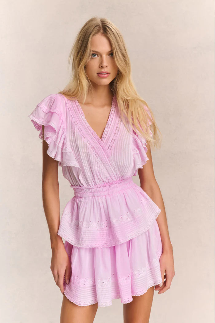 love shack fancy gwen mini dress LoveShackFancy - Gwen Heritage Mini Dress