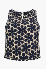 Caballero - Isabelle Top - Navy / Cream