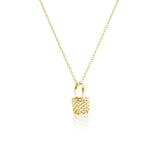 Gold Basket Case Pendant