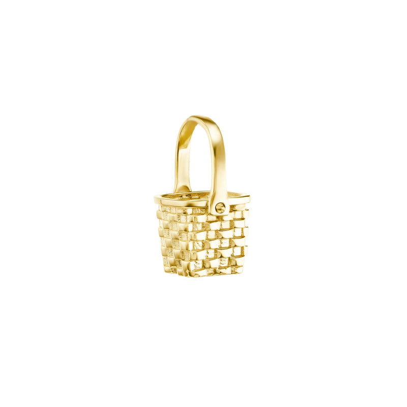 Gold Basket Case Pendant