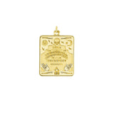 Gold Large Ouija Board Pendant
