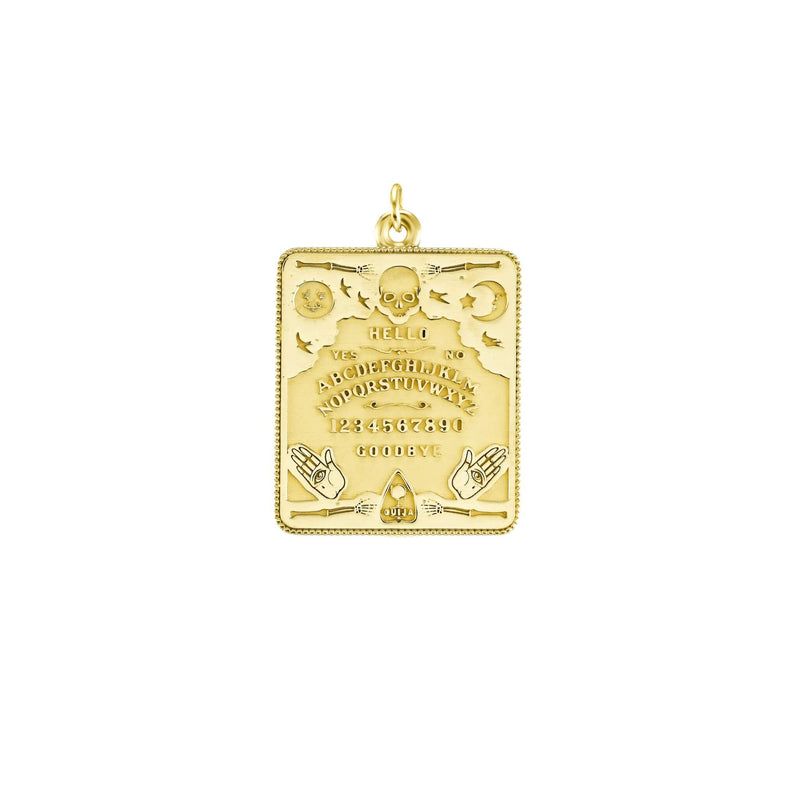 Gold Large Ouija Board Pendant