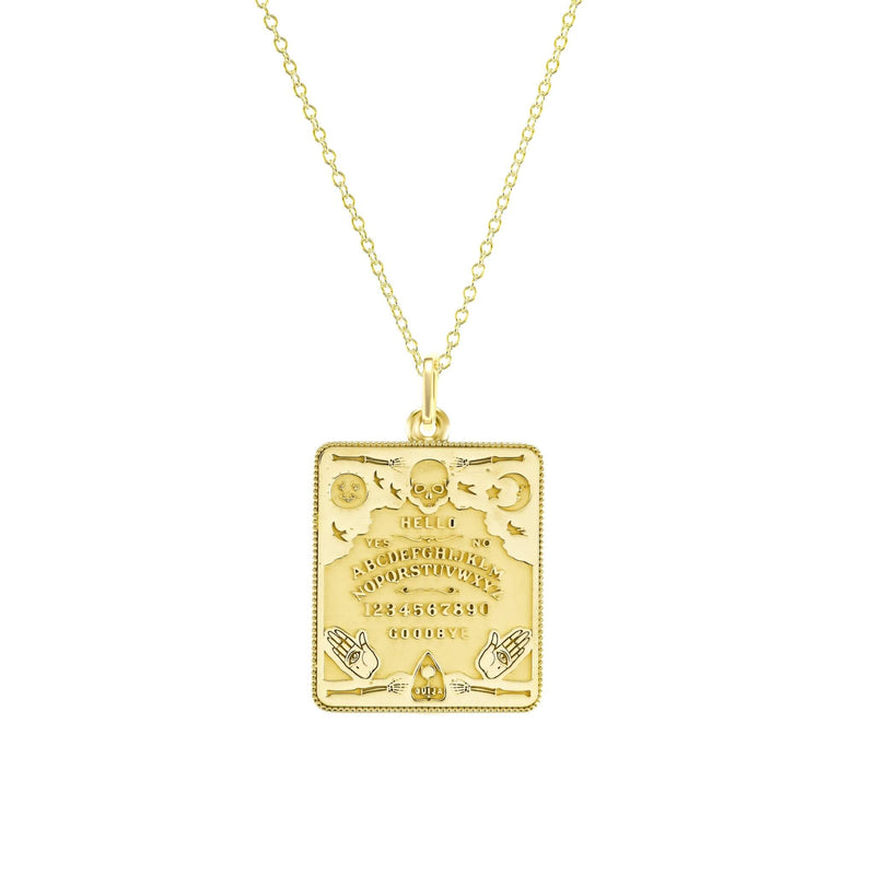 Gold Large Ouija Board Pendant