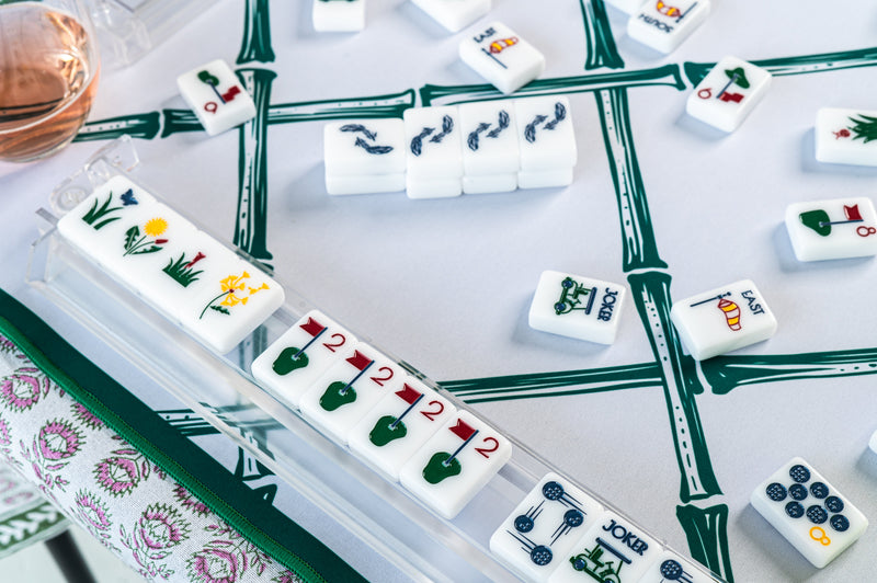 The Country Club Set -  Mahjong Tiles:  Winning White