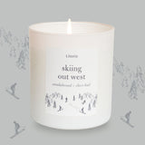 Skiing Out West Candle