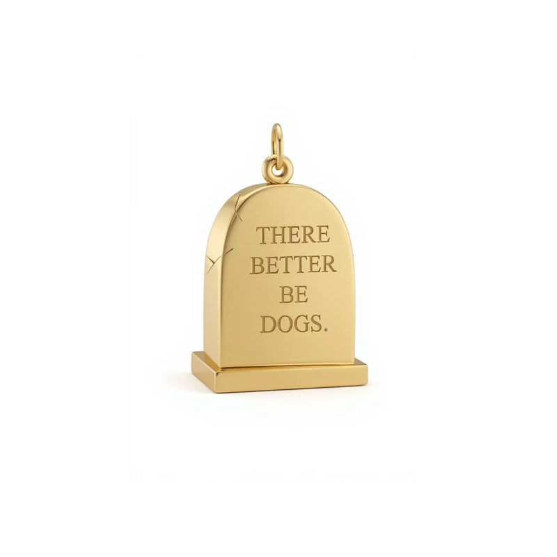 Grande Gold Gravestone Pendant