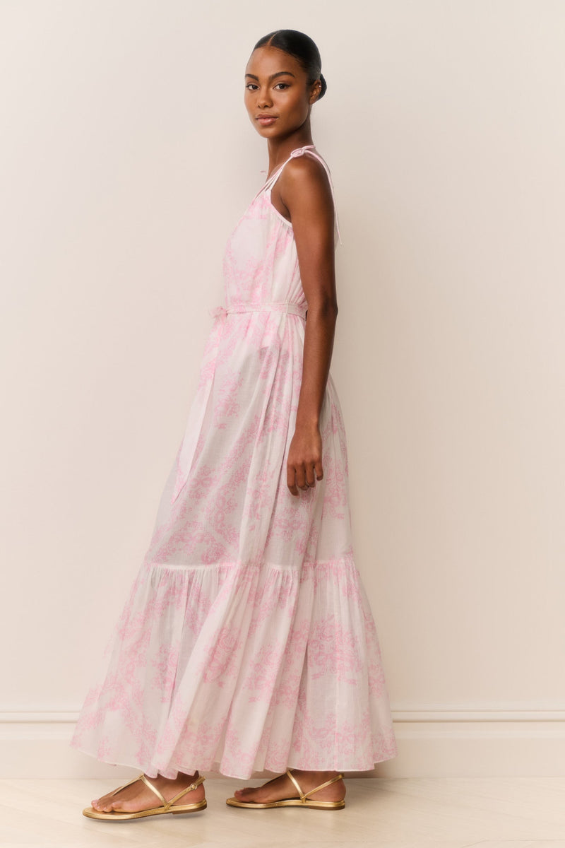 LoveShackFancy - Hale Cotton Toile Print Cover-Up Dress - Ivory Heirloom