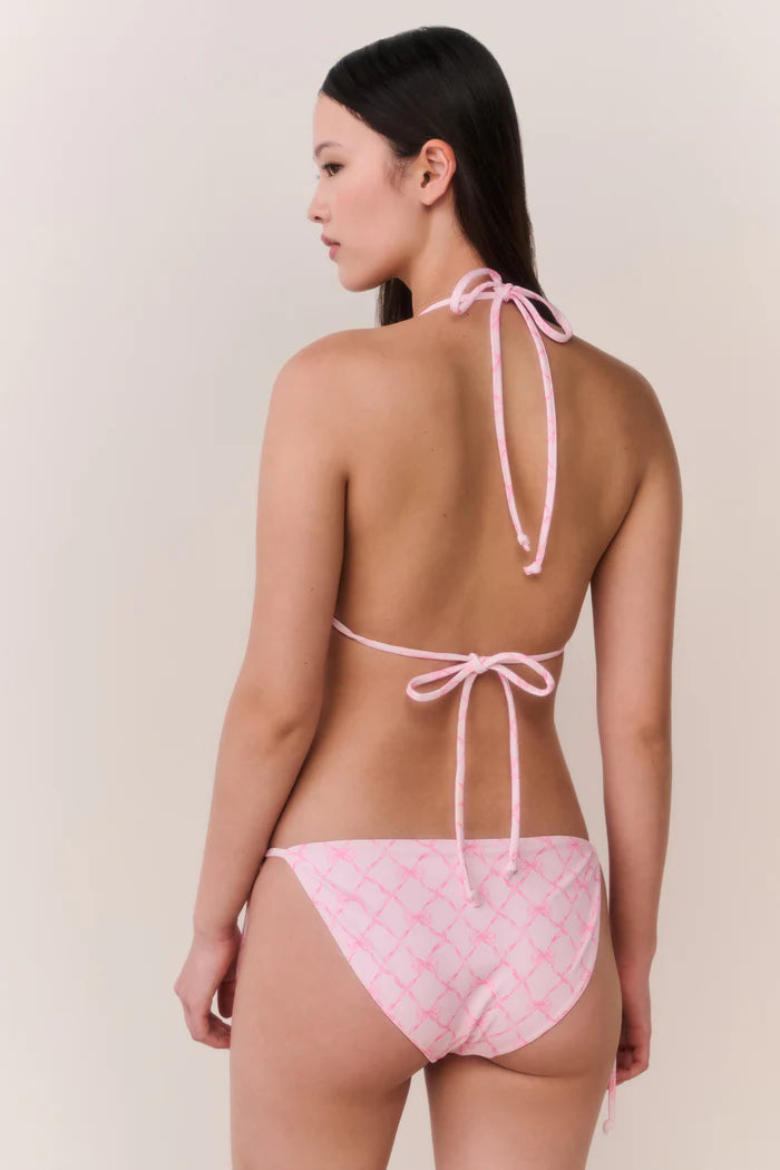 LoveShackFancy - Harbor Bikini - Pink Peppermint