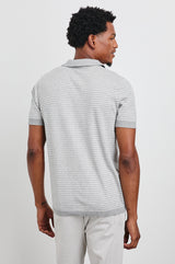 Rails - Hayden Polo Shirt - Heather Grey Stripe