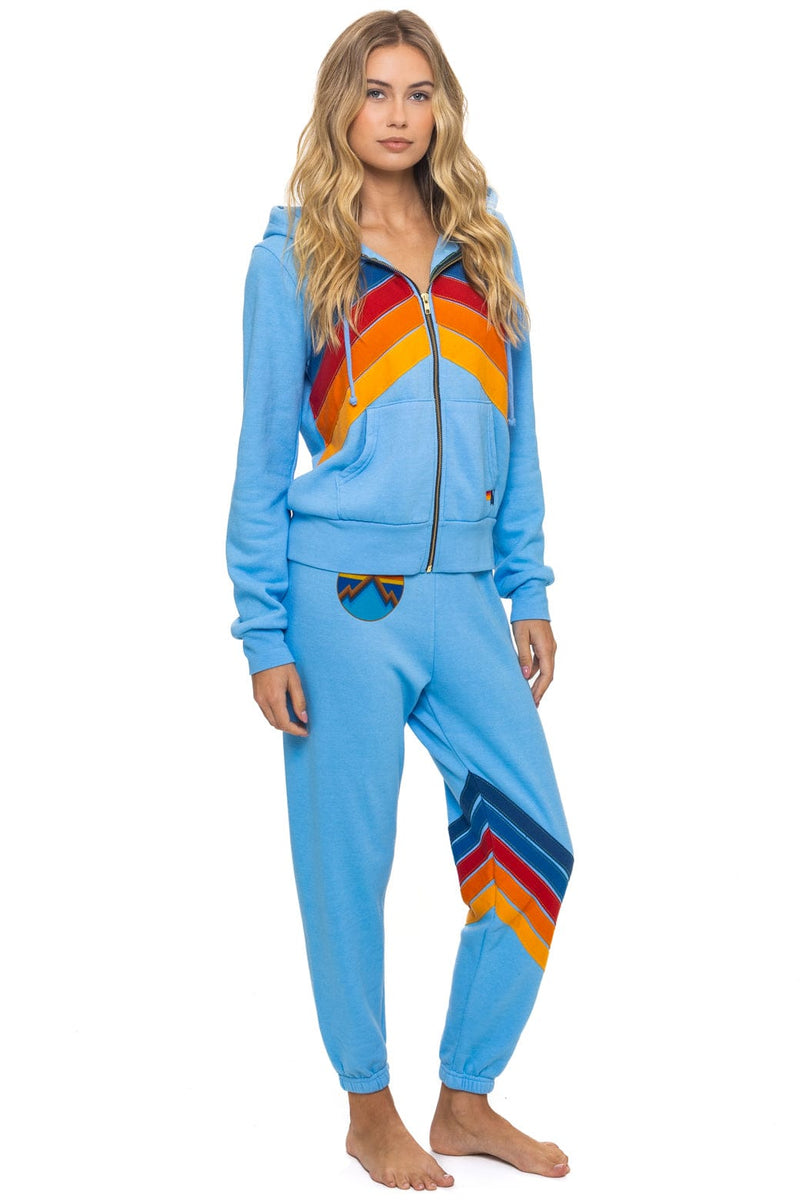 Aviator Nation - All Seasons Circle Chevron Sweatpants - Sky
