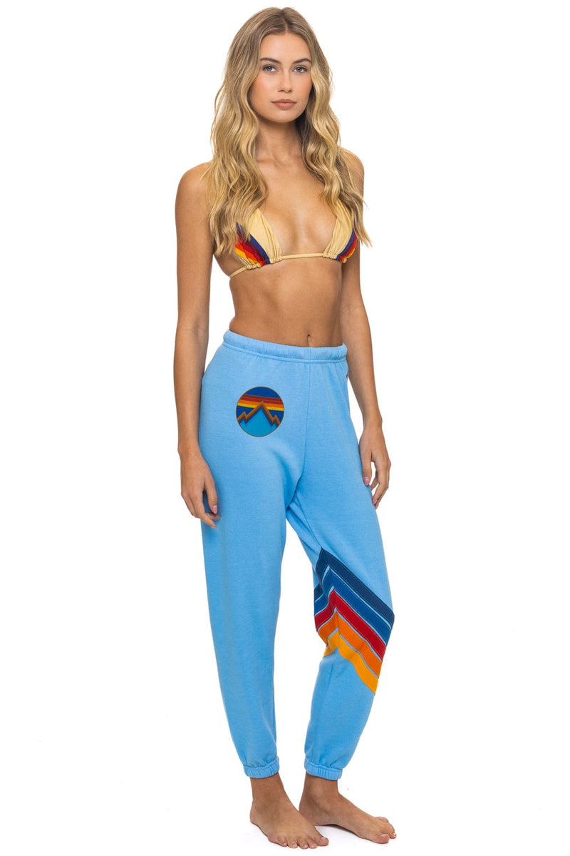Aviator Nation - All Seasons Circle Chevron Sweatpants - Sky