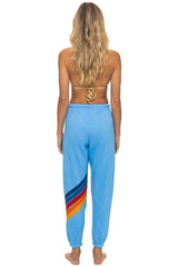 Aviator Nation - All Seasons Circle Chevron Sweatpants - Sky