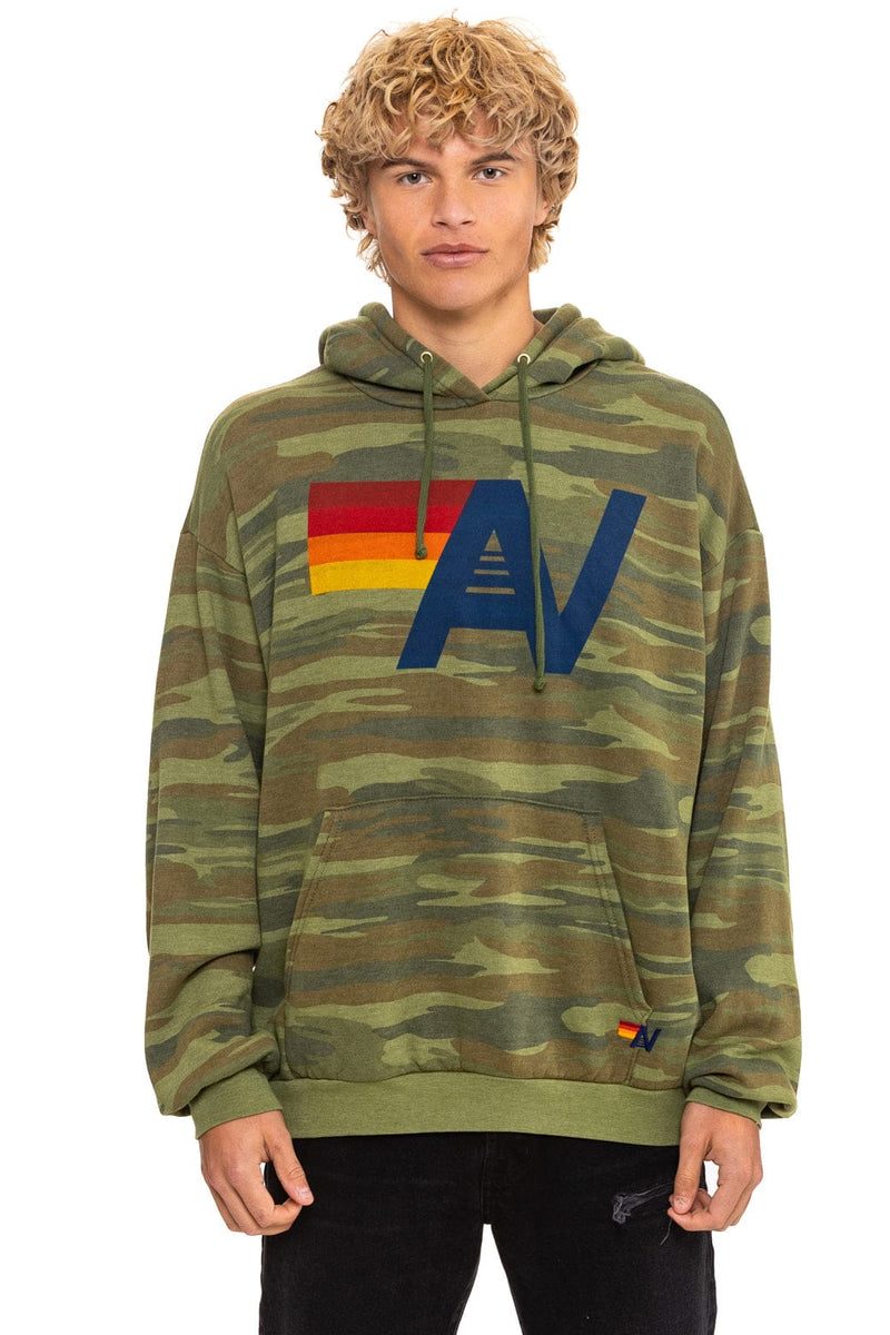 Logo Pullover Relaxed Hoodie in Camo