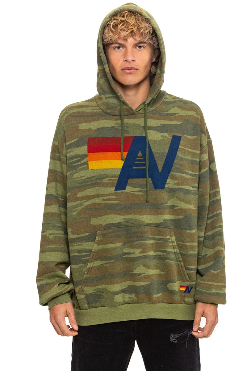 Logo Pullover Relaxed Hoodie in Camo
