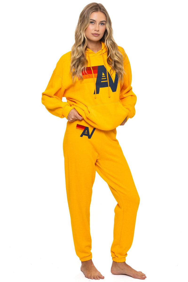 Aviator Nation - Logo Pullover Relaxed Hoodie - Gold