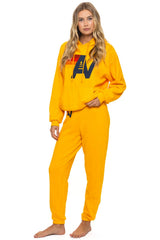 Aviator Nation - Logo Pullover Relaxed Hoodie - Gold