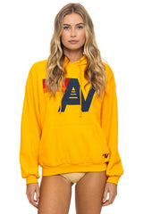 Aviator Nation - Logo Pullover Relaxed Hoodie - Gold