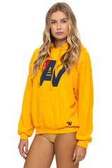 Aviator Nation - Logo Pullover Relaxed Hoodie - Gold