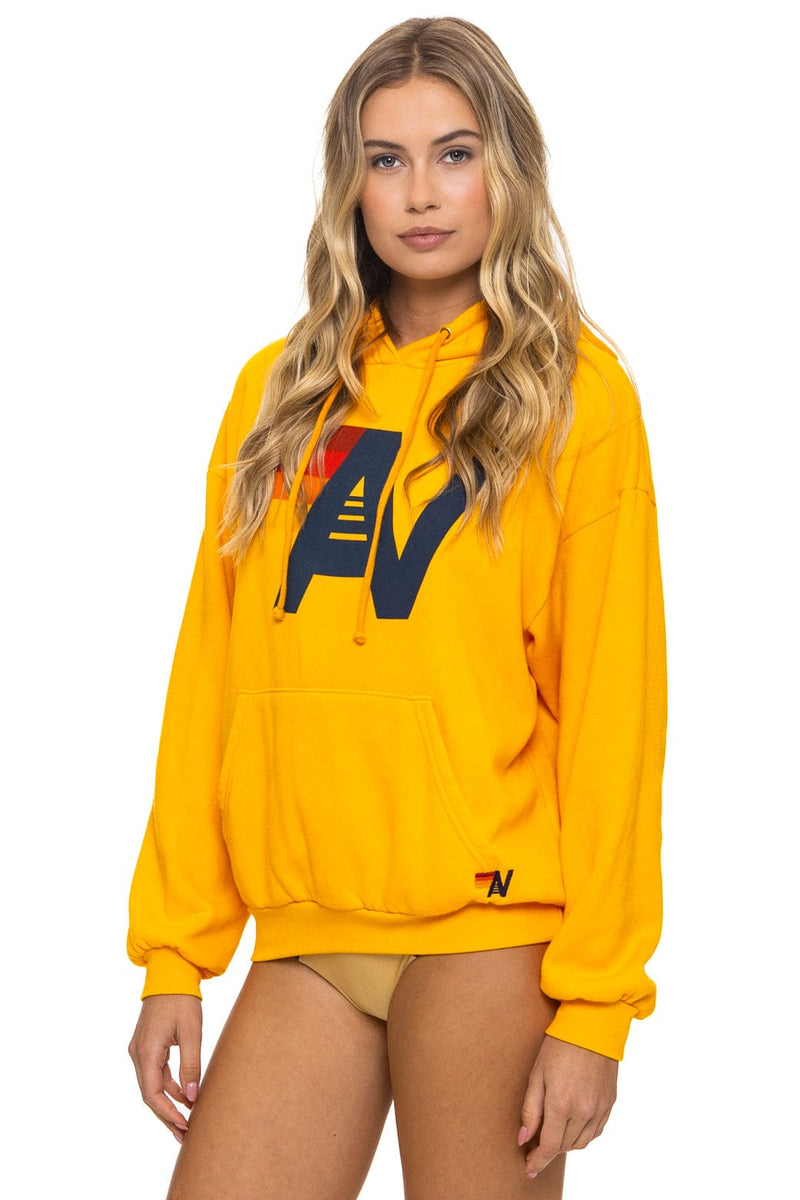 Aviator Nation - Logo Pullover Relaxed Hoodie - Gold