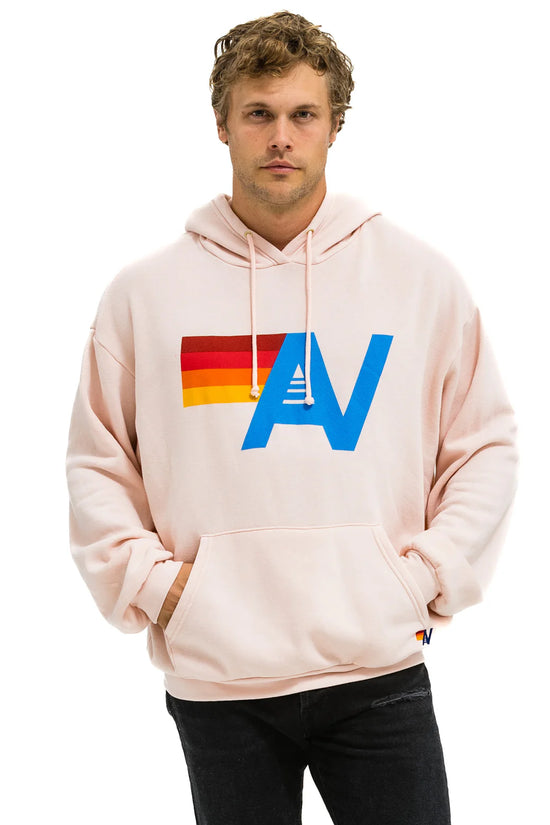 Aviator Nation - Logo Pullover Relaxed Hoodie - Light Pink