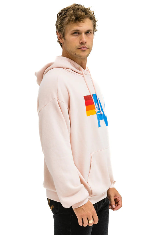 Aviator Nation - Logo Pullover Relaxed Hoodie - Light Pink