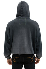 Aviator Nation - Vintage Logo Relaxed Pullover Hoodie - Faded Smoke
