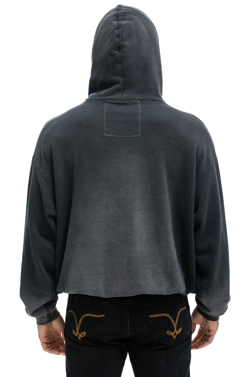 Aviator Nation - Vintage Logo Relaxed Pullover Hoodie - Faded Smoke