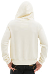 Aviator Nation - 5 Stripe Zip Hoodie - Vintage White / White Neon