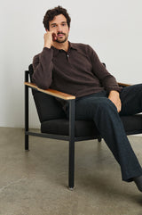 Rails - Herrington Sweater - Brown Herringbone Melange