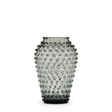 Hobnail Vase - Barrel - Charcoal Haze