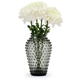Hobnail Vase - Barrel - Charcoal Haze