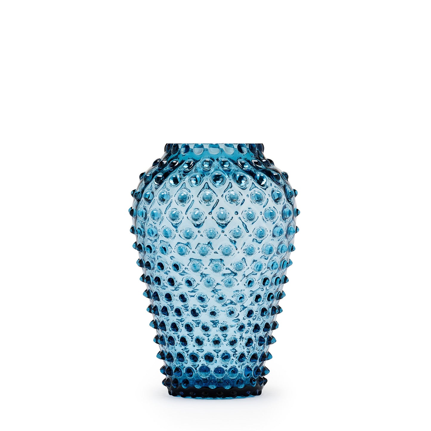 Hobnail Vase - Barrel - Midnight Blue